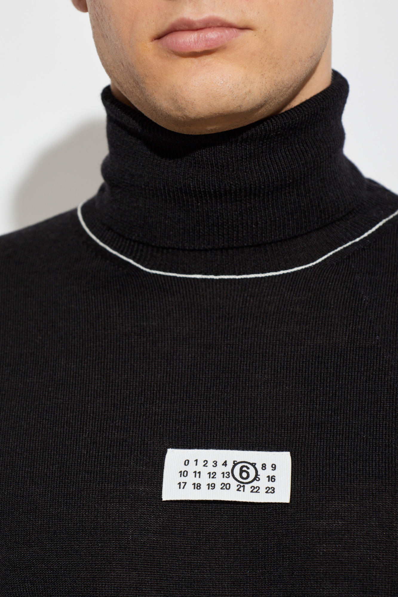 MM6 Maison Margiela Turtleneck with contrasting stitching | Men's